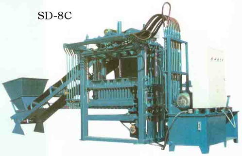 半自动制砖机sd 8c型 产品展示 保定市北市区三鼎建材机械厂